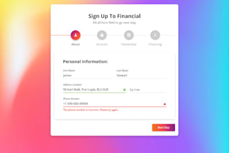 design multistep wordpress form with elementor pro