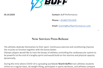 write a press release