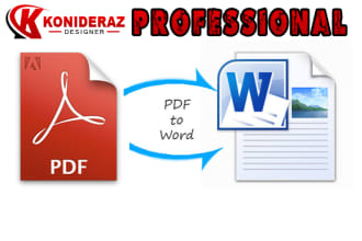 convert PDF files to word or excel or text