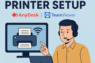 setup and troubleshoot your printer via wifi, or network sharing
