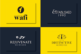 do trendy and modern logo with corporate brand identity