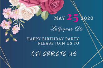 design invitation card for any event