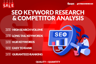 do top notch SEO keyword research and competitor analysis