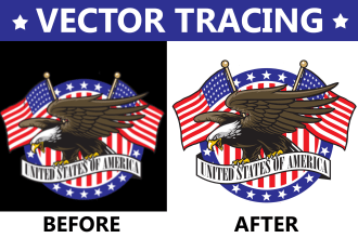 vector tracing convert to vector file vector logo vectorize image