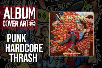 design a metal or punk album cover artwork