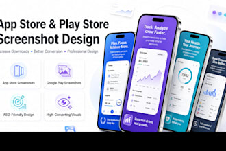 design app store and play store screenshots for your app