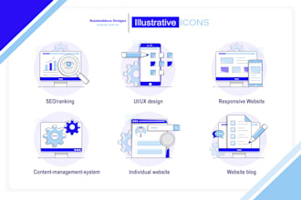 design awesome custom icon set for you