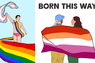make a pride lgbtq illustration