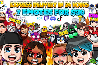 draw custom twitch emotes and sub badges in 24 hours