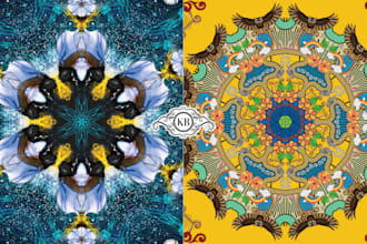illustrate amazing mandala art and adult coloring book pages