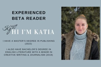beta read your novel or nonfiction book