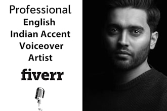 record an indian accent voiceover professionally