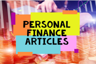 write personal finance articles, blogs, and web posts