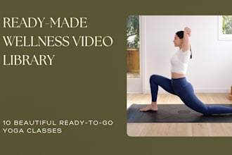 deliver 10 yoga videos for your business