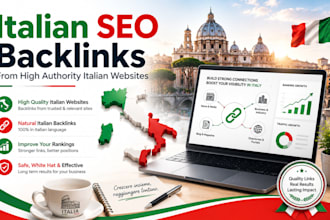 do italian press release and link building combo package