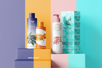 design custom label, product label and packaging design