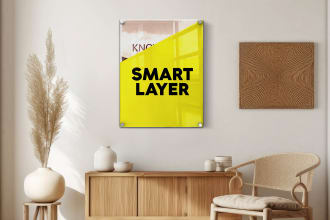 create realistic PSD customized smart layer mockup design