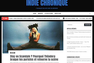write an article on a french music magazine