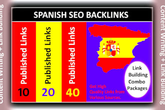 do spanish press release publish and combo link building