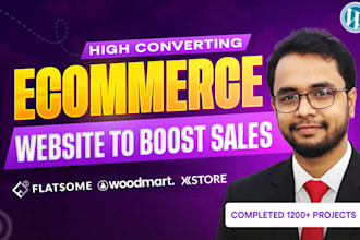 design ecommerce website using woodmart flatsome xstore divi theme
