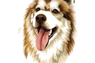 draw your pet portrait very detailed and perfectly in 24h