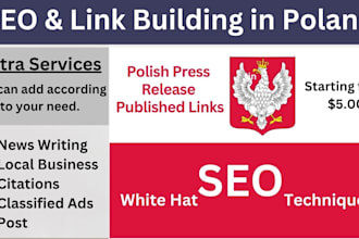 do polish link building and press release distributions