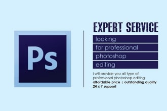 be your professional adobe photoshop expert
