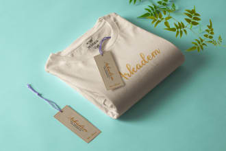 do clothing tags or labels and hang tags design in 4hrs
