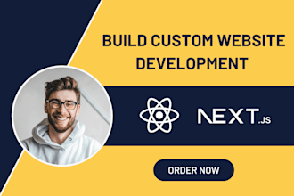 be web developer in react js and next js