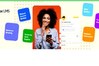 design learning management system website in wordpress