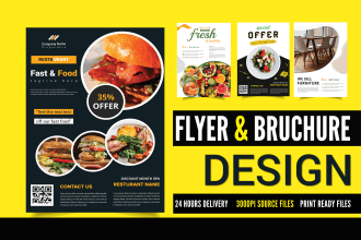 design flyer, menu, sell sheet, price list for your business