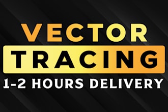 vector tracing, vectorize, redraw, logo or image to vector manually