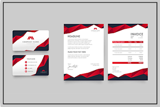 design editable business letterhead word template for you