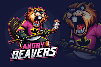 design custom cartoon mascot for sports and fitness logo