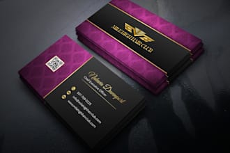 create a business card with a strong visual impact