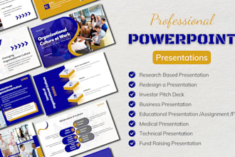 create research based powerpoint presentation for you