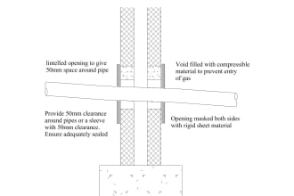 prepare section 104, build over water utility drawings