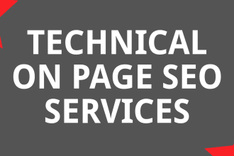 do one time technical on page SEO for a wix website