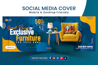 do facebook cover, banner ads, web banner, fb banner, ig post, linkedin cover