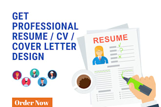 design a professional CV or resume for you