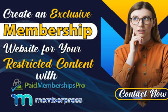 be wordpress membership website expert with optimizepress or paid membership pro