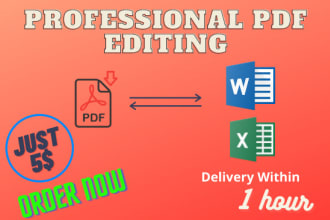 convert pdf to word, pdf to excel, copy paste, data entry