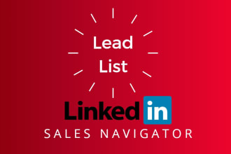 do linkedin lead generation, build targeted valid email list by sales navigator