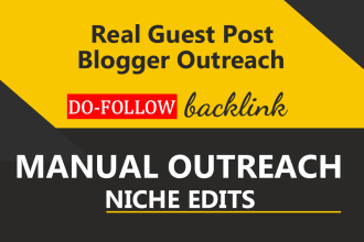 blogger outreach for high authority SEO dofollow backlink