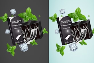do awesome product photo editing and product infographic