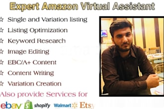 your reliable support for any amazon, ebay, walmart and etsy tasks