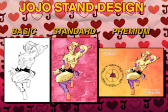 draw you an original custom jjba stand