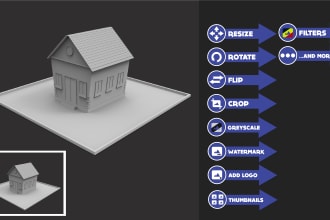 do bulk images resizing, cropping and more