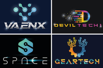 do creative start up, software ,crypto, technology logo