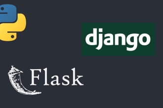 web application development using python, django or flask